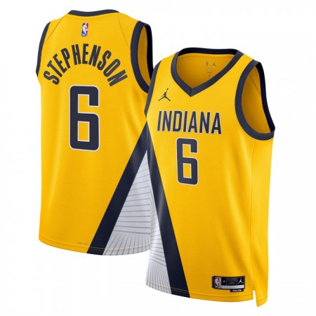 NBA Mænd Trøje Indiana Pacers Lance Stephenson 6 2022-23 Jordan Statement Edition Navy Swingman